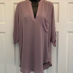 Lush perfect roll tab sleeve blouse